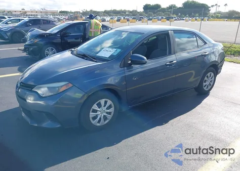 2014 Toyota Corolla L z USA, uszkodzony, nr VIN 2T1BURHE1EC018716